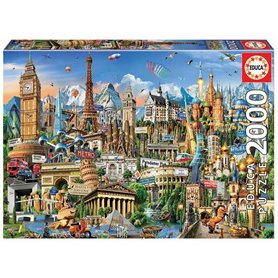 Puzzle Educa Europe 2000 pcs 39,99 €