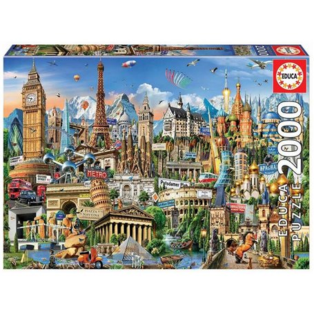 Puzzle Educa Europe 2000 pcs 39,99 €