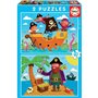 Set de 2 Puzzles Educa 20 Pièces Pirates 22,99 €