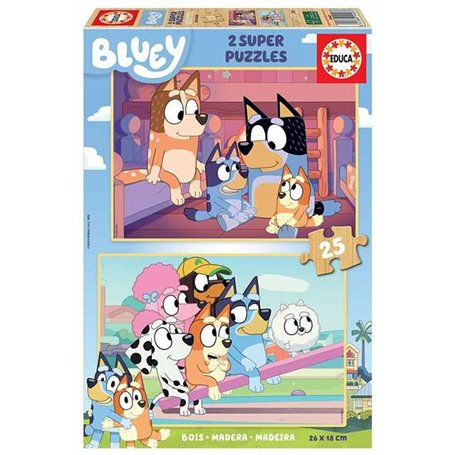 Set de 2 Puzzles Bluey 25 Pièces 25,99 €