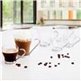 Ensemble de tasses à café Quid Transparent Acier verre (110 ml) (3 Unité 16,99 €