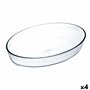 Plat de Four Ô Cuisine  Ovale 30 x 21 x 7 cm Transparent verre (4 Unité 65,99 €