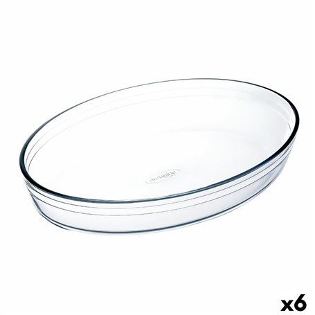 Plat de Four Ô Cuisine  Ovale 35 x 25 x 7 cm Transparent verre (6 Unité 120,99 €