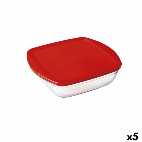 Panier-repas carré avec couvercle Ô Cuisine Cook&store Ocu Rouge 25 x 22 100,99 €