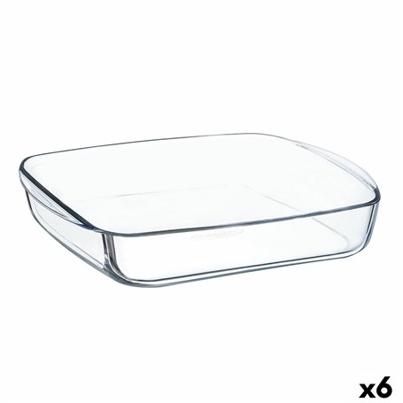 Plat à Gratin Ô Cuisine Carré 25 x 22 x 5 cm Transparent verre (6 Unités 88,99 €