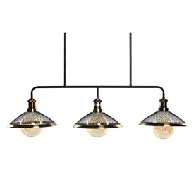 Suspension DKD Home Decor 100 x 29 x 22 cm Noir Doré Métal 50 W 209,99 €