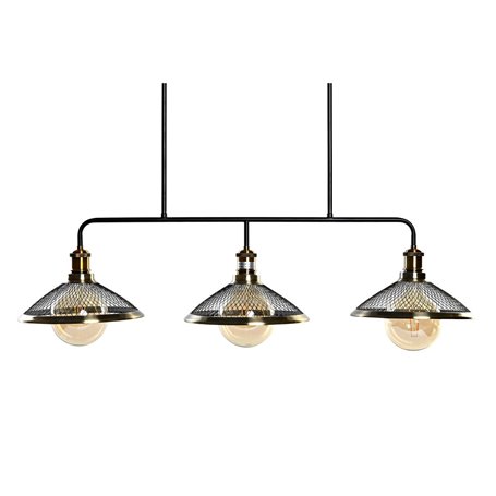 Suspension DKD Home Decor 100 x 29 x 22 cm Noir Doré Métal 50 W 209,99 €