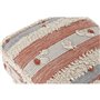 Pouf DKD Home Decor Rayures Orange Blanc 60 x 60 x 25 cm Boho 199,99 €