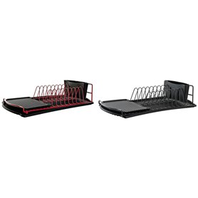 Égouttoir pour Évier DKD Home Decor Noir Rouge Métal polypropylène 47,5  55,99 €