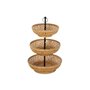 Coupe à fruits DKD Home Decor Noir Métal Marron Bambou 40 x 40 x 70 cm 154,99 €