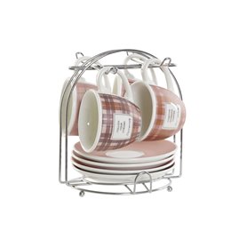 Ensemble de tasses à café DKD Home Decor Blanc Marron Rose 4 Pièces 90 m 36,99 €
