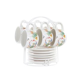 Ensemble de tasses à café DKD Home Decor Multicouleur 180 ml Dolomite 62,99 €