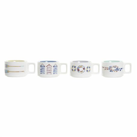 Ensemble de tasses à café DKD Home Decor Bleu Multicouleur Métal Dolomit 36,99 €