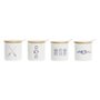 Sucrier DKD Home Decor Marin Blanc Multicouleur Bambou Dolomite 4 Pièces 38,99 €