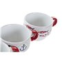 Ensemble de tasses à café DKD Home Decor Rouge Multicouleur Métal Grès 4 29,99 €