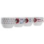 Ensemble de tasses à café DKD Home Decor Rouge Multicouleur Métal Grès 4 29,99 €