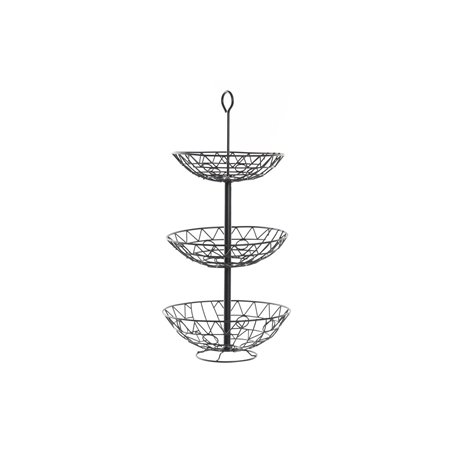 Coupe à fruits DKD Home Decor 28 x 28 x 58 cm Noir Métal 96,99 €