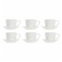 Ensemble de tasses à café DKD Home Decor Naturel Bois d'hévéa Blanc Grès 58,99 €