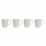 Ensemble de 4 mugs DKD Home Decor Naturel Bois d'hévéa Blanc 300 ml Grès 49,99 €