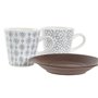 Ensemble de tasses à café DKD Home Decor Bleu Marron Bois d'hévéa Blanc  51,99 €