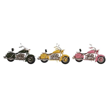 Figurine Décorative DKD Home Decor 28 x 10 x 16 cm Rose Moto Vert Jaune  87,99 €