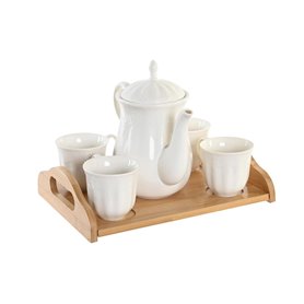 Ensemble de tasses à café DKD Home Decor Naturel Porcelaine Blanc 59,99 €