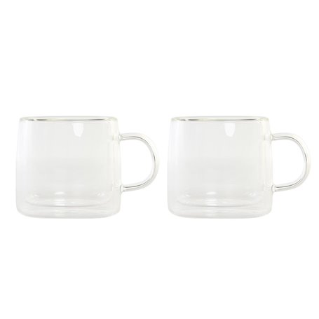 Ensemble de tasses à café DKD Home Decor Verre Transparent 260 ml Verre  94,99 €