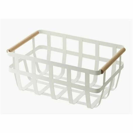 Panier Multi-usages DKD Home Decor 36 x 22 x 15,5 cm Naturel Métal Blanc 47,99 €