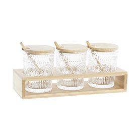 Sucrier DKD Home Decor 28 x 10 x 13,5 cm Verre Naturel Transparent 300 m 41,99 €