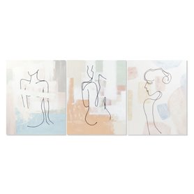 Cadre DKD Home Decor 80 x 3,7 x 100 cm Abstrait Moderne (3 Pièces) 259,99 €