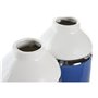 Vase DKD Home Decor 12 x 12 x 18,5 cm Argenté Blanc Bleu ciel Blue marin 55,99 €