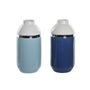 Vase DKD Home Decor 12,5 x 12,5 x 25 cm Blanc Bleu ciel Blue marine Grès 70,99 €