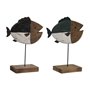 Figurine Décorative DKD Home Decor Multicouleur Naturel Poisson 18 x 8 x 51,99 €