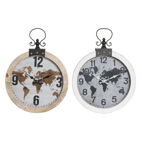 Horloge Murale DKD Home Decor 40 x 4 x 54 cm Verre Fer Bois MDF Mappemon 109,99 €