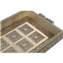 Plateau DKD Home Decor Champagne Métal Bois 36 x 22 x 4 cm Indien 30,99 €