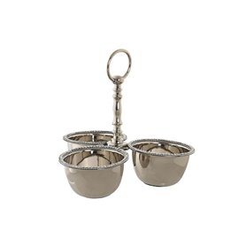 Centre de Table DKD Home Decor 24 x 24 x 18 cm Argenté Chrome 50,99 €