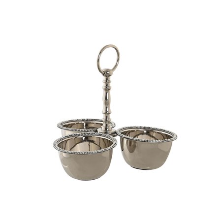 Centre de Table DKD Home Decor 24 x 24 x 18 cm Argenté Chrome 50,99 €