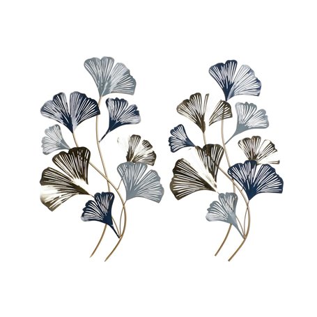 Décoration murale DKD Home Decor 51 x 4 x 90 cm Gris Bleu Doré Moderne F 109,99 €