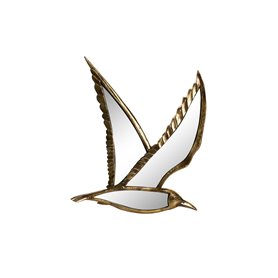 Figurine Décorative DKD Home Decor 32,5 x 3 x 28 cm Doré Oiseau 42,99 €