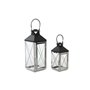 Lampadaire DKD Home Decor Verre Noir Acier 18 x 18 x 43 cm Moderne Chrom 108,99 €