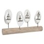 Figurine Décorative DKD Home Decor 56 x 8 x 31 cm Marron Aluminium Blanc 90,99 €