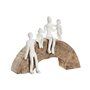 Figurine Décorative DKD Home Decor 28 x 9 x 22 cm Marron Aluminium Blanc 58,99 €