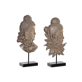 Figurine Décorative DKD Home Decor 23 x 8 x 42 cm Noir Marron Buda Orien 76,99 €