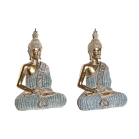 Figurine Décorative DKD Home Decor 23 x 13 x 34 cm Bleu Buda Turquoise O 73,99 €