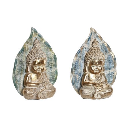 Figurine Décorative DKD Home Decor 12,4 x 5,6 x 17,7 cm Bleu Buda Turquo 45,99 €