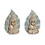 Figurine Décorative DKD Home Decor 12,4 x 5,6 x 17,7 cm Bleu Buda Turquo 45,99 €