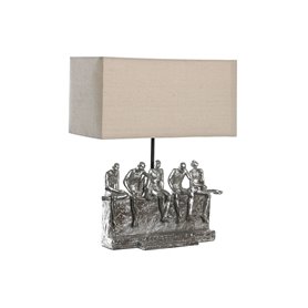 Lampe de bureau DKD Home Decor 36 x 21,5 x 43 cm Argenté Beige Métal Rés 125,99 €