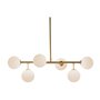 Suspension DKD Home Decor 83 x 36 x 36 cm Verre Doré Métal Blanc 229,99 €