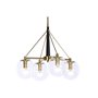 Suspension DKD Home Decor 50 x 50 x 144 cm Verre Doré Métal 50 W 199,99 €