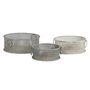 Set de basket DKD Home Decor 43 x 42 x 17 cm Métal Aluminium Vintage 159,99 €